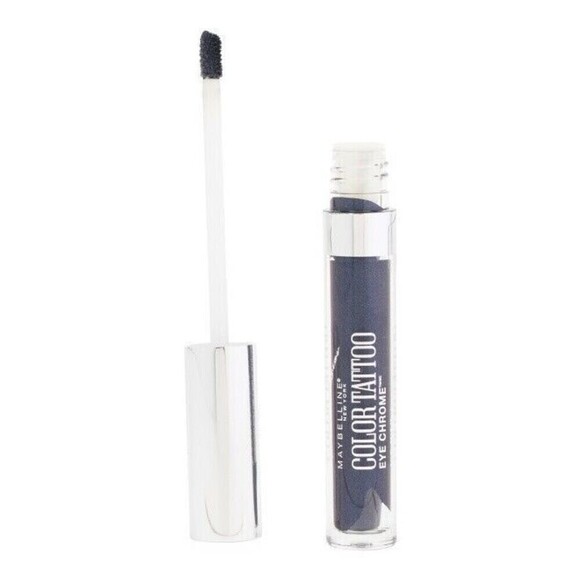 Maybelline Color Tattoo Eye Chrome Eyeshadow Blue Bold Sapphire - Picture 1 of 3